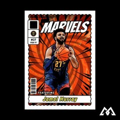 2023-24 Donruss #8 Jamal Murray Net Marvels Press Proof