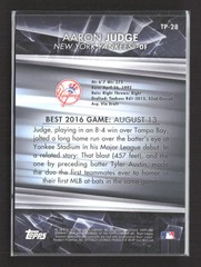2016 Bowman&rsquo;s Best Aaron Judge #TP-28 Blue Refractor 194/250