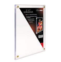 Ultra-Pro 5&Prime; x 7&Prime; Screwdown Holder Photo Picture Card Case 4 Screw Slab Design