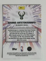 Giannis Antetokounmpo Topps Chrome Update Power Players #PP-1 Green 69/99