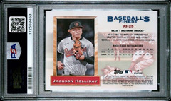 2024 Topps Finest Rookies /125 Purple Refractor #93-25 Jackson Holliday RC PSA 9