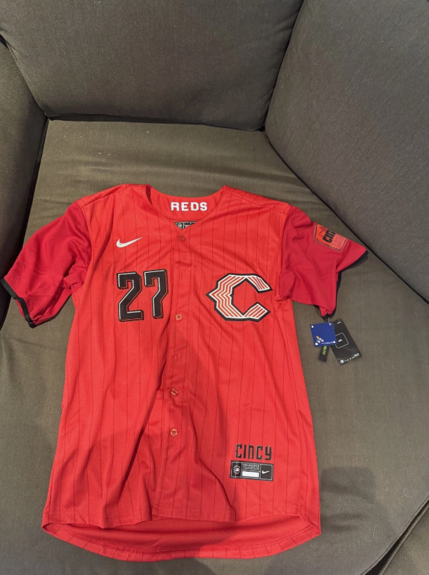 Jersey Men’s Stitched Cincinnati Reds Sal Stewart #27 Red Red 2026 City Connect