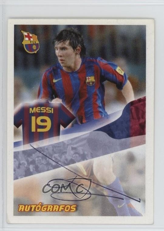 2005-06 Panini Super Barca Autografos Lionel Messi #109 c4m