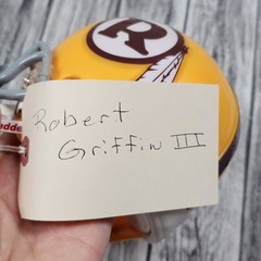 Robert Griffin III RG3 Signed Washington Redskins Mini NFL Yellow Helmet JSA COA