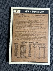 1975-76 OPC O PEE CHEE WHA 63 KEVIN MORRISON AS NM-MINT SAN DIEGO MARINERS GULLS