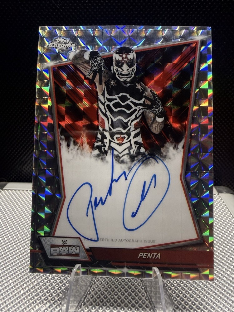 2026 Topps Chrome WWE Penta Red Brand Auto Geometric Refractor #RBA-PEN