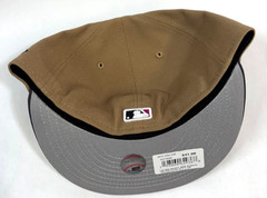 New York Mets MLB NE 2024 City Connect Fitted Hat~ Khaki/Charcoal
