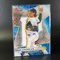 BUBBA CHANDLER 2025 BOWMAN&rsquo;S BEST BLUE XFRACTOR #TP-9 PIRATES 128/150
