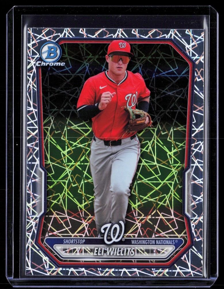 2026 Bowman #BCP-95 Eli Willits Chrome Prospects Lazer Refractor