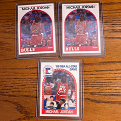 NBA Hoops Michael Jordan NBA 3-Card Lot 1989 Chicago Bulls All-Star Game