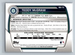 2023 Bowman TEDDY McGRAW🔥/499 Sky Blue Seattle Mariners MLB #BD-73 FAST SHIP