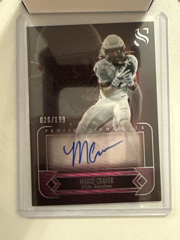 2025 Panini Silhouette Football MARIO CRAVER #PS-NMH NM