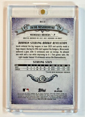 2026 Bowman Chrome Sterling Refractor #BST-13 (RC) Jacob Misiorowski