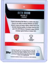 2025-26 TOPPS CHROME SAPPHIRE UEFA WOMEN&rsquo;S CHAMPIONS LEAGUE BETH MEAD #100
