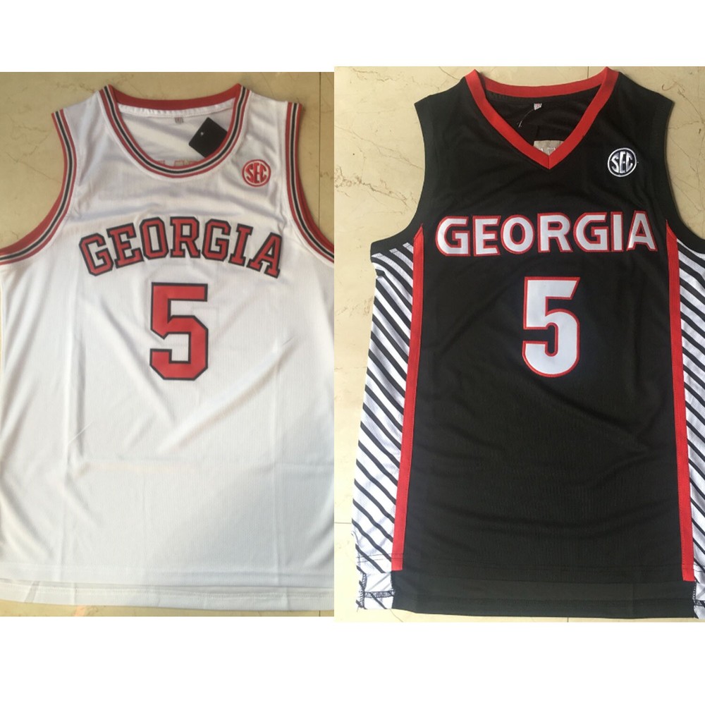 Men&rsquo;s Retro Anthony Edwards Georgia #5 College Basketball Jersey Stitched