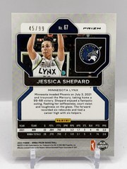 Jessica Shepard 2022 Panini Prizm WNBA Purple Prizm 45/99 #67 – Minnesota Lynx