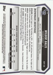 Wilder Dalis [Mojo Refractor] #BCP-150 2026 Bowman Chrome Prospect