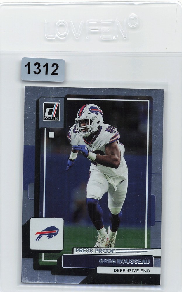 2022 Panini Donruss – Greg Rousseau #118 Press Proof Silver /100
