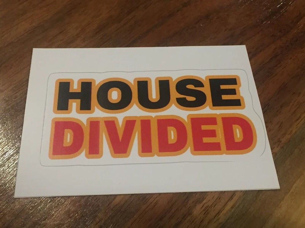 « House Divided » Iowa State Cyclones vs Iowa Hawkeyes NCAA Sticker *Free Shipping