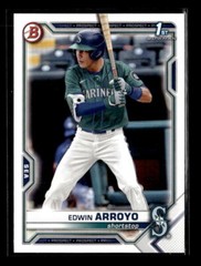 2021 Bowman Draft Paper Edwin Arroyo Seattle Mariners 1st #BD-74 5 Card Lot