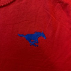 NWT Mens Nike Dri-Fit Shirt- SMU Mustangs – Large