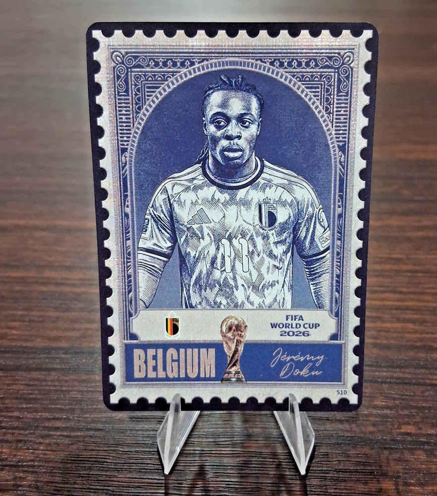Panini Kayou FIFA World Cup 2026 Belgium Jérémy Doku Stamp #510
