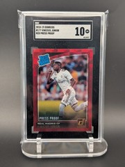 VINICIUS JUNIOR 2018-19 Donruss #177 Red Press Proof Rated Rookie (RC) Vini Jr