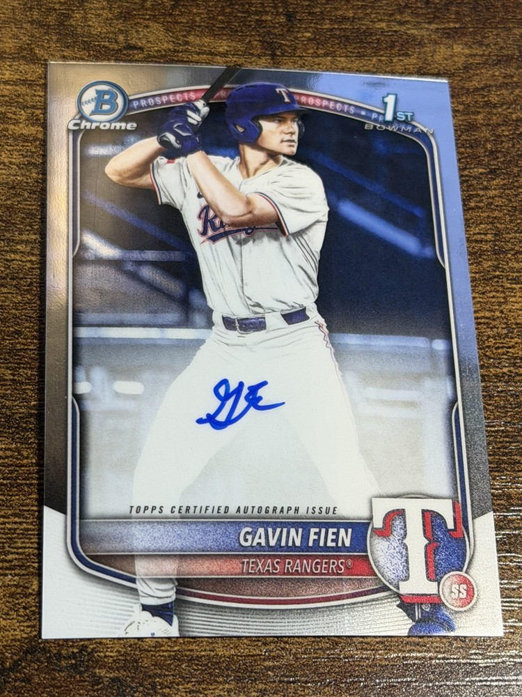 GAVIN FIEN 2025 Bowman Draft #CPA-GF 1st Chrome Auto
