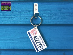 Personalized New York Yankees Keychain – Baseball Name Bag Tag- Custom Engraved
