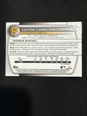 2025 Bowman Draft- Easton Carmichael 1st Bowman Speckle Refractor SP Pirates