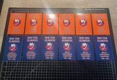 3 SIZES – New York Islanders Stanley Cup & Retired # DECAL Banner Set Man Cave