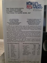 Vintage Los Angeles Rams NFL Films VHS 1984 Season Highlights Eric Dickerson