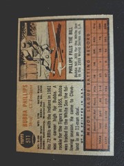 1962 Topps – Bubba Phillips #511 Semi-hi# Cleveland Indians