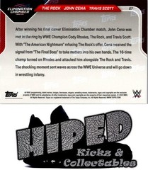 2025 Topps Now WWE #27 The Rock / John Cena / Travis Scott PR55211