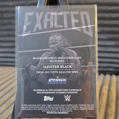 Topps 2025 Exalted WWE Aleister Black Black and White Signatures Autograph