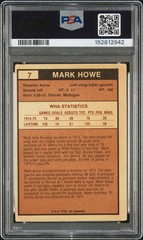 1975-76 O-Pee-Chee WHA – Mark Howe #7 Rookie RC Autograph PSA 1 Auto 10 HOF
