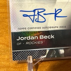 2023 Bowman Platinum Auto TOP-44 Jordan Beck