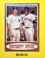 1962 Topps Mickey Mantle, Willie Mays, Hank Aaron #18 Manager&rsquo;s Dream 26-33