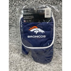 NFL Denver Broncos Oven Mitt and Pot Holder Set Navy White Orange Unisex New