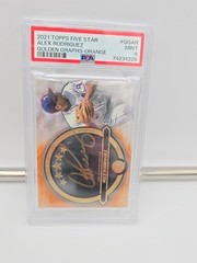 Alex Rodriguez Golden Autograph 2021 Topps Five Star Orange 1/5 Mint 9 Sealed