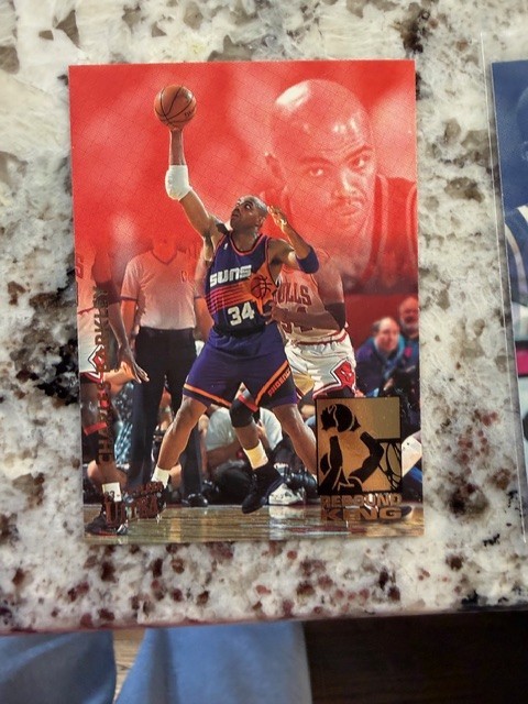 1993-94 FLEER ULTRA NBA REBOUND KING INSERT CARD SUNS CHARLES BARKLEY #1