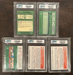 2007 National Convention eTopps 5 Card Set Rare SSP /25 Nolan Ryan Ryne Sandberg