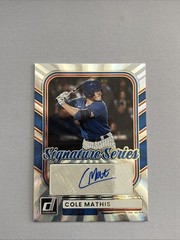 2026 Panini Donruss Signature Series AUTO SS-CM COLE MATHIS RC Cubs/ Mets