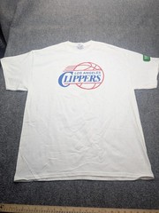 Los Angeles Clippers Shirt Mens XL White NBA Basketball Gildan Graphic Tee