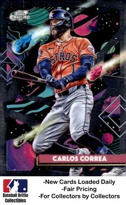 2025 Topps Chrome Cosmic #101 Carlos Correa Houston Astros