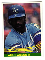 1984 Donruss – Willie Wilson #175 Kansas City Royals