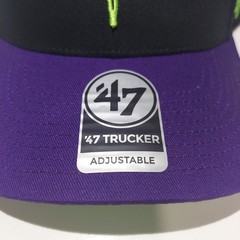 ‘47 Tampa Bay Rays City Connect Black Adjustable Trucker Snapback Hat
