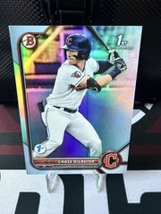 2022 Bowman Draft – Chrome Chase Delauter #BDC-49 Sky Blue Refractor (RC)
