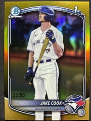 2025 Bowman Draft BDC-97 Jake Cook Chrome Gold Refractor /50