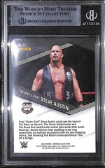 Stone Cold Steve Austin Signed 2023 Donruss Elite WWE Spellbound Card 21 BAS COA